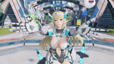 【PSO2:NGS】このグラで固有エフェクト消した迷彩をそのままスクラッチにするという勇気…【ニュージェネシス】